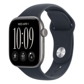 Apple Watch Series 12, 46 mm, Space Gray Aluminum, Navy Blue Sport Band