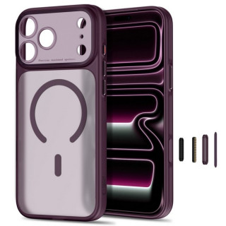 Чехол Tech-Protect Magprime CC MagFit для iPhone 18 Pro Max / 17 Pro Max (Matte Dark Cherry)