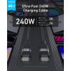 Кабель Anker USB-C - USB-C 1.8 м 240W (A82E2H12) Black / Черный