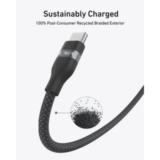 Кабель Anker USB-C - USB-C 1.8 м 240W (A82E2H12) Black / Черный