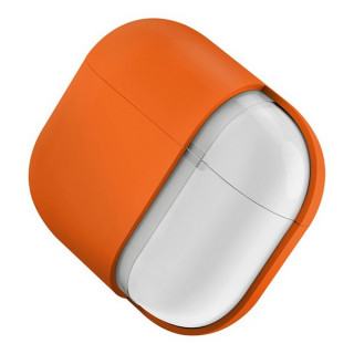 Чехол Uniq Nexo Liquid silicone +carabin +Sports ear hooks для Airpods 4 Volt Orange (AIRPODS(2024)-NEXVORG)