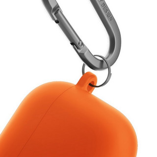Чехол Uniq Nexo Liquid silicone +carabin +Sports ear hooks для Airpods 4 Volt Orange (AIRPODS(2024)-NEXVORG)