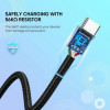 Кабель Ugreen US288 USB-A 2.0 - USB-C Cable Nickel Plating Aluminum Braid 1 м (60131) White