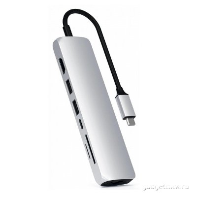 Хаб Satechi USB-C Slim Multi-Port Adapter ST-UCSMA3S (Silver)
