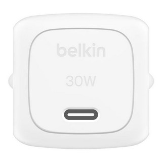 Сетевое зарядное устройство Belkin BoostCharge Compact USB-C Wall Charger 30 Вт с кабелем (WCA008kq1MWH-B6) White