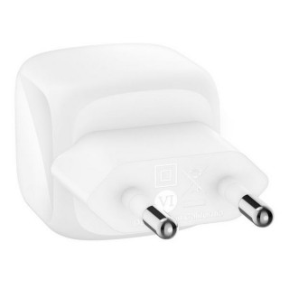 Сетевое зарядное устройство Belkin BoostCharge Compact USB-C Wall Charger 30 Вт с кабелем (WCA008kq1MWH-B6) White