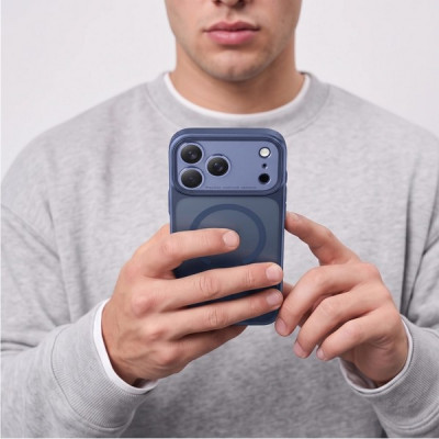 Чехол Tech-Protect Magprime CC MagFit для iPhone 18 Pro Max / 17 Pro Max (Matte Deep Blue)