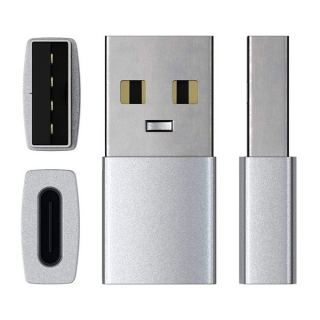 Адаптер Satechi USB-C Adapter (ST-TAUCS) Silver / Серебристый