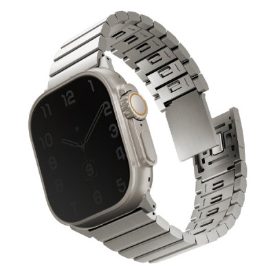 Ремешок Uniq Strova Mag для Apple Watch 42/44/45/49 мм (UNIQ-49MM-STRVMSIL), серебристый