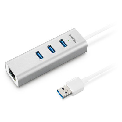 USB-концентратор Anker Aluminium Ethernet Hub USB 3.0 A7514041