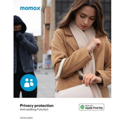 GPS-трекер Momax PinTag Find My Tracker, 4 шт. (BR5GS) белый