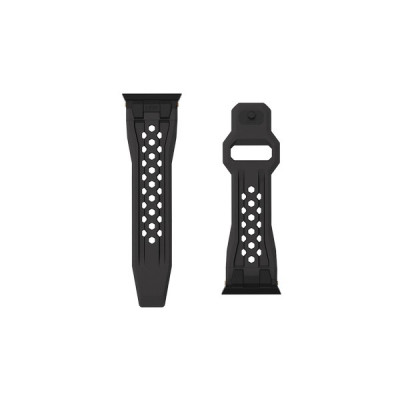 Ремешок каучуковый UAG Monarch для Apple Watch 49/46/45/44 мм (194158114037) Black/Black Titanium