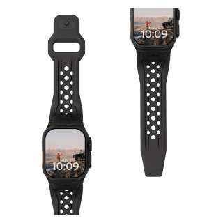 Ремешок каучуковый UAG Monarch для Apple Watch 49/46/45/44 мм (194158114037) Black/Black Titanium