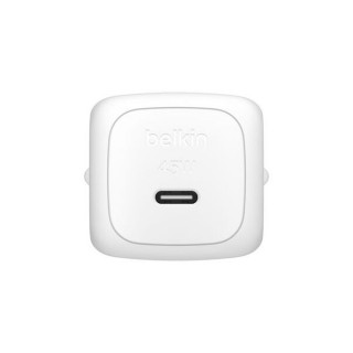 Сетевое зарядное устройство Belkin BoostCharge Compact USB-C Wall Charger 45 Вт с кабелем (WCA013kq1MWH-B6) White