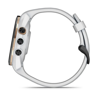 Умные часы Garmin Approach S70 42 мм с черным керамическим безелем и белым ремешком (010-02746-10)