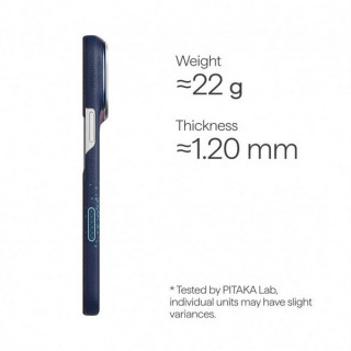 Чехол Pitaka Edge Case для iPhone 18 Pro / 17 Pro (KI1805P) Nearfield Blue (Milky Way Galaxy 2.0)