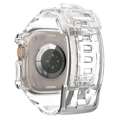 Чехол с ремешком Spigen Rugged Armor Pro для Apple Watch Ultra 49 мм (ACS05461) прозрачный