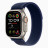Apple Watch Ultra 2 GPS + Cellular, 49mm, титан светлого цвета, ремешок Trail синего цвета (2024)