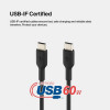 Кабель Belkin BoostCharge USB-C - USB-C 2м (CAB003bt2MBK) Black