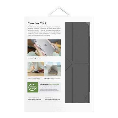 Чехол Uniq Camden Click для iPad Air 11'' (2024) Rhino Grey (PDA11(2024)-CAMRGRY)