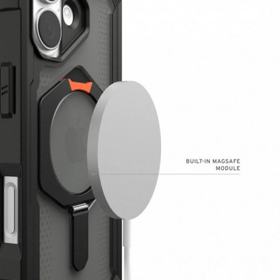 Чехол UAG Plasma XTE Magfit для iPhone 17 6.3" (114526114097) Black/Orange