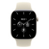 Apple Watch Series 12, 46 мм, Pearl White Ceramic, Sand Sport Band