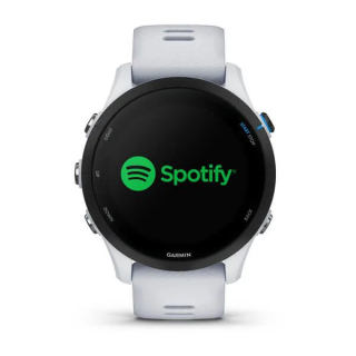 Умные часы Garmin Forerunner 255 Music Whitestone 010-02641-31 с белым ремешком