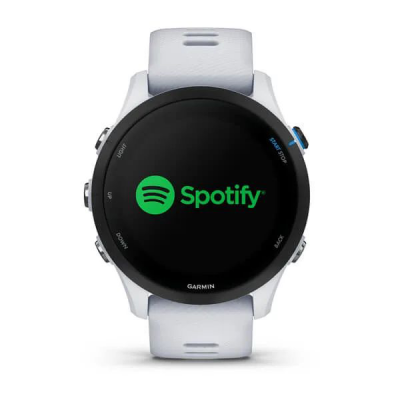 Умные часы Garmin Forerunner 255 Music Whitestone 010-02641-31 с белым ремешком