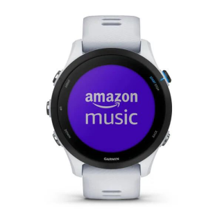 Умные часы Garmin Forerunner 255 Music Whitestone 010-02641-31 с белым ремешком