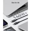 Кабель Anker 544 USB-C to Usb-C BIO-BASED 1.8м (A80F2H11.BK) черный