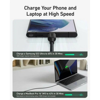 Кабель Anker 544 USB-C to Usb-C BIO-BASED 1.8м (A80F2H11.BK) черный