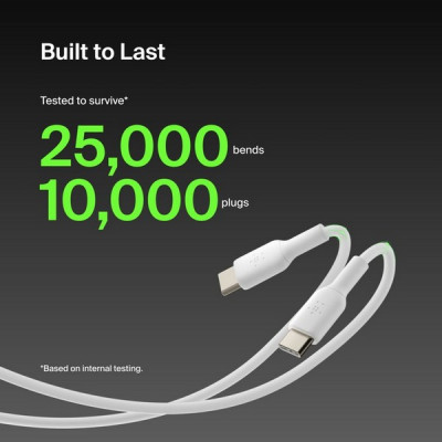 Кабель Belkin BoostCharge USB-C - USB-C 2м (CAB003bt2MWH) White