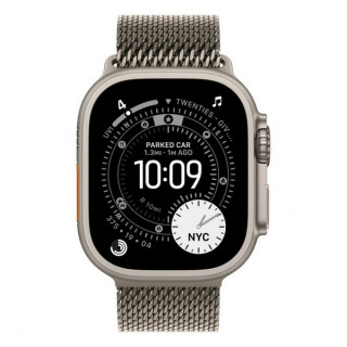 Apple Watch Ultra 3, 49mm, титан светлого цвета, миланский сетчатый браслет (2025)