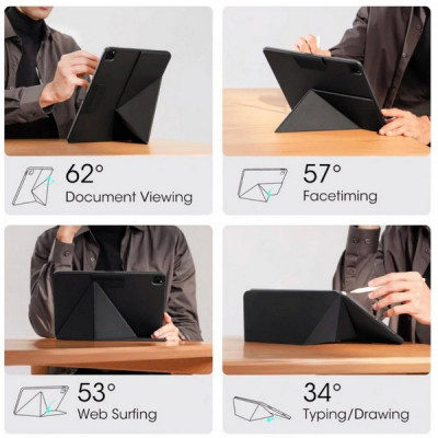 Чехол Pitaka MagEZ Folio 2 для iPad 11 (2025) / 10.9 (2022) черный (Black) FOL2501