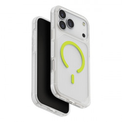 Чехол Uniq Combat Active MagSafe для iPhone 17 Pro Max Frost Clear/Lume-Lime (IP6.9P(2025)-COMAMFCLRLL)