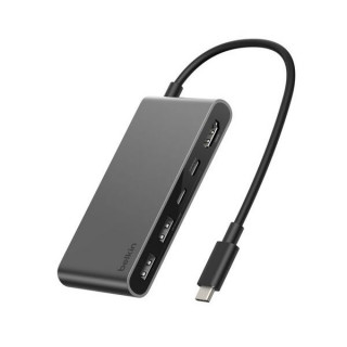 Хаб Belkin Connect USB-C Hub 5-in-1 4K@60Hz 100W (AVC022hqSGY) Space Gray