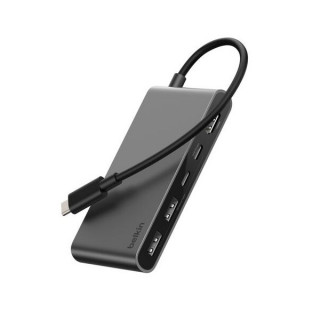 Хаб Belkin Connect USB-C Hub 5-in-1 4K@60Hz 100W (AVC022hqSGY) Space Gray