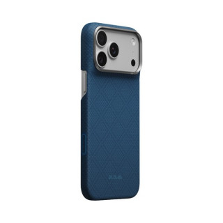 Чехол Pitaka Argyle Edge Case для iPhone 18 Pro Max / 17 Pro Max (KI1816PM) Abyss Blue