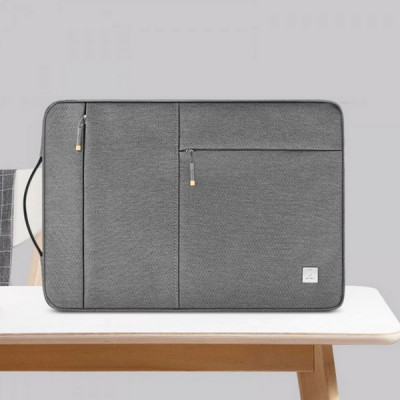 Сумка для ноутбука WiWU Alpha Slim Sleeve для ноутбуков 15.4" Gray (ASSB15.4LG)