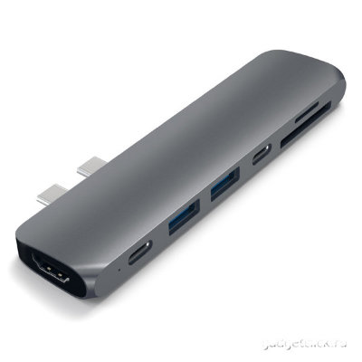 USB-хаб Satechi Aluminum Type-C Pro Hub Adapter для MacBook Pro 13”/15” 2016 (ST-CMBPM)