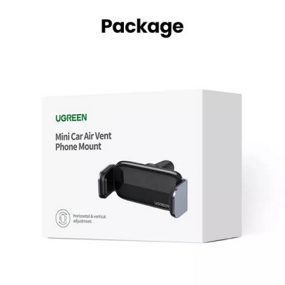 Автомобильный держатель Ugreen LP120 Air Vent Phone Holder (10422) серый космос