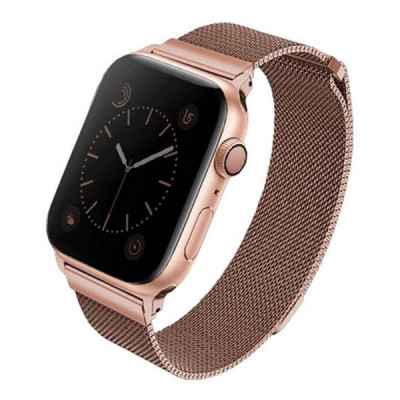 Ремешок Uniq Dante Strap Mesh Steel для Apple Watch 42/41/40 мм (40MM-DANRGD) Rose gold