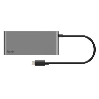 Хаб Belkin Connect USB-C Hub 7-in-1 4K@60Hz 100W (AVC023hqSGY) Space Gray