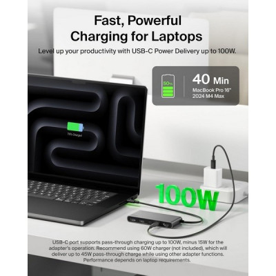 Хаб Belkin Connect USB-C Hub 7-in-1 4K@60Hz 100W (AVC023hqSGY) Space Gray