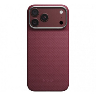 Чехол Pitaka Argyle Edge Case для iPhone 18 Pro Max / 17 Pro Max (KI1817PM) Burgundy