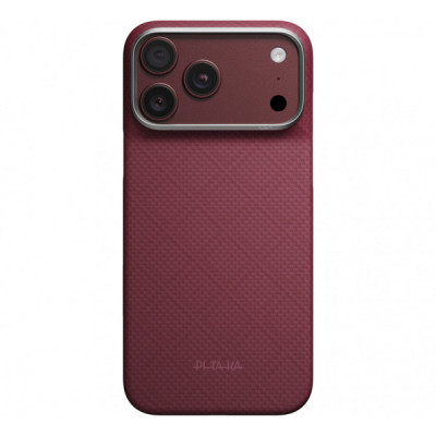 Чехол Pitaka Argyle Edge Case для iPhone 18 Pro Max / 17 Pro Max (KI1817PM) Burgundy