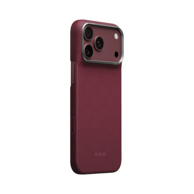 Чехол Pitaka Argyle Edge Case для iPhone 18 Pro Max / 17 Pro Max (KI1817PM) Burgundy