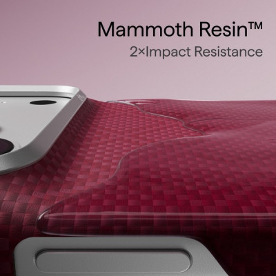 Чехол Pitaka Argyle Edge Case для iPhone 18 Pro Max / 17 Pro Max (KI1817PM) Burgundy