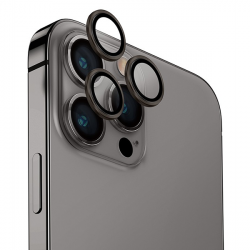 Защитное стекло UNIQ OPTIX Camera Lens protector Aluminium для iPhone 15 Pro (IP6.1P(2023)-ALENSGRY) Grey