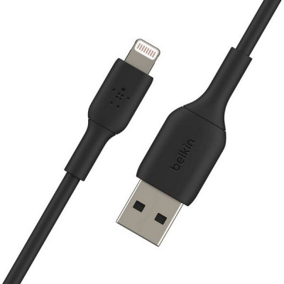 Кабель Belkin BoostCharge Lightning - USB-A 1 м (CAA001btMBK/CAA001BT1MBK) черный